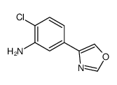 2-Chloro-5-(1,3-oxazol-4-yl)aniline Structure