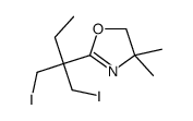 2-[1-iodo-2-(iodomethyl)butan-2-yl]-4,4-dimethyl-5H-1,3-oxazole Structure