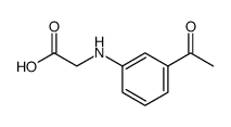 Glycine, N-(3-acetylphenyl) Structure