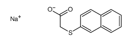 sodium (2-naphthylthio)acetate结构式