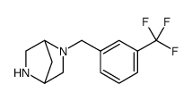 2,5-Diazabicyclo[2.2.1]heptane, 2-[[3-(trifluoromethyl)phenyl]methyl] Structure