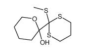 2-(2-methylsulfanyl-1,3-dithian-2-yl)oxan-2-ol Structure