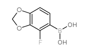 (4-fluoro-1,3-benzodioxol-5-yl)boronic acid Structure