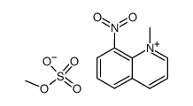 1-methyl-8-nitro-quinolinium, methyl sulfate Structure