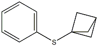 Bicyclo[1.1.1]pentan-1-yl(phenyl)sulphane结构式