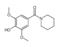 (4-hydroxy-3,5-dimethoxyphenyl)-piperidin-1-ylmethanone Structure