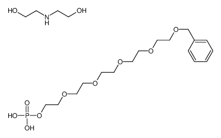 1-phenyl-2,5,8,11,14-pentaoxahexadecan-16-yl dihydrogen phosphate, compound with 2,2'-iminobis[ethanol] (1:1) picture