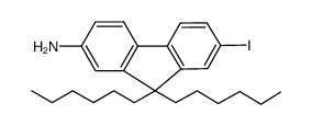 2-amino-7-iodo-9,9-di-n-hexylfluorene Structure