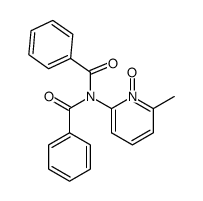 N-Benzoyl-N-(6-methyl-1-oxy-pyridin-2-yl)-benzamide Structure