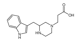 3-[3-(1H-indol-3-ylmethyl)piperazin-1-yl]propanoic acid Structure