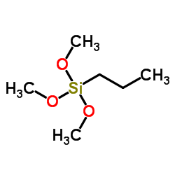 propyltrimethoxysilane Structure