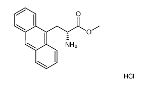 (R)-ALPHA-AMINO-9-ANTHRACENEPROPANOIC ACID METHYL ESTER HYDROCHLORIDE structure