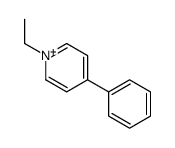 1-ethyl-4-phenylpyridin-1-ium结构式