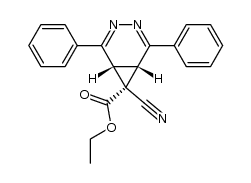 7-exo-Cyano-7-endo-ethoxycarbonyl-2,5-diphenyl-3,4-diaza-2,4-norcaradiene Structure