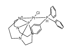 (η2-P(N(CH2CH2)2N)2)Pt(Cl)PPh3结构式