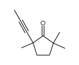 2-(prop-1-ynyl)-2,5,5-trimethylcyclopentanone Structure