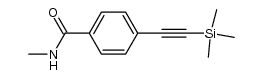 N-Methyl-4-trimethylsilanylethynyl-benzamide结构式