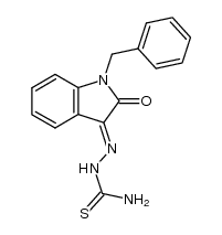 1-benzylisatin 3-thiosemicarbazone Structure