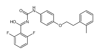 2,6-difluoro-N-[[4-[2-(2-methylphenyl)ethoxy]phenyl]carbamoyl]benzamide结构式