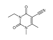 3-ethyl-1,6-dimethyl-2,4-dioxo-1,2,3,4-tetrahydropyrimidine-5-carbonitrile Structure