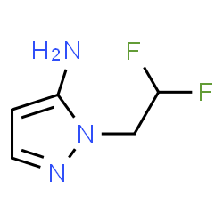 1-(2,2-二氟乙基)-1H-吡唑-5-胺结构式