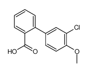 2-(3-chloro-4-methoxyphenyl)benzoic acid结构式