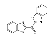 di-2-benzothiazolyl sulfoxide结构式