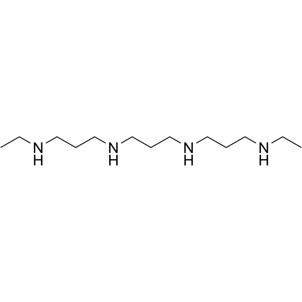 N(1),N(11)-Diethylnorspermine  tetrahydrochloride Structure