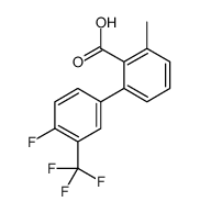 2-[4-fluoro-3-(trifluoromethyl)phenyl]-6-methylbenzoic acid结构式