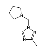 3-methyl-1-(pyrrolidin-1-ylmethyl)-1H-1,2,4-triazole Structure