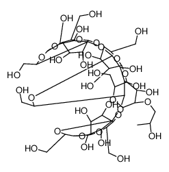 2-O-(2-hydroxypropyl)cyclomaltoheptaose Structure