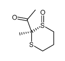 1-((1R,2R)-2-Methyl-1-oxo-1λ4-[1,3]dithian-2-yl)-ethanone Structure