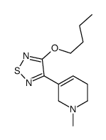 3-butoxy-4-(1-methyl-3,6-dihydro-2H-pyridin-5-yl)-1,2,5-thiadiazole结构式