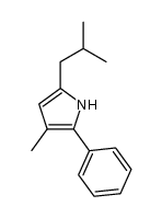 5-isobutyl-3-methyl-2-phenyl-1H-pyrrole结构式