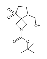 tert-butyl 8-(hydroxymethyl)-5-thia-2-azaspiro[3.4]octane-2-carboxylate 5,5-dioxide结构式