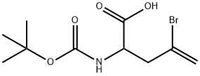 boc-l-2-amino-4-bromo-4-pentenoicacid Structure