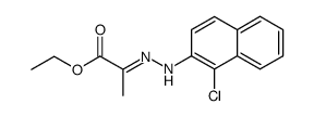 (E)-ethyl pyruvate 2-(1-chloro-2-naphthyl)hydrazone结构式