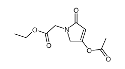 ethyl (4-acetoxy-1,5-dihydro-2-oxo-2H-pyrrol-1-yl)acetate Structure