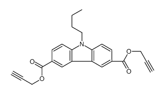 bis(prop-2-ynyl) 9-butylcarbazole-3,6-dicarboxylate Structure