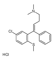 [(Z)-4-(5-chloro-2-methylsulfanylphenyl)-4-phenylbut-3-enyl]-dimethylazanium,chloride Structure