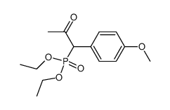 diethyl 1-(4-methoxyphenyl)-2-oxopropylphosphonate Structure