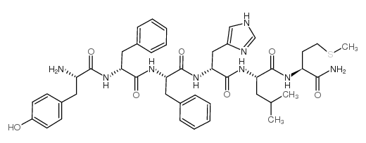 (TYR6,D-PHE7,D-HIS9)-SUBSTANCE P (6-11)结构式