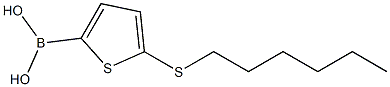 (5-(hexylthio)thiophen-2-yl)boronic acid结构式