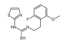 1-[2-(2-fluoro-6-methoxyphenyl)ethyl]-3-(1,3-thiazol-2-yl)thiourea结构式