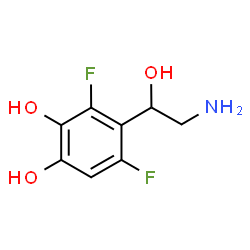 1,2-Benzenediol, 4-(2-amino-1-hydroxyethyl)-3,5-difluoro- (9CI) structure