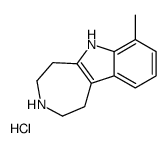 7-methyl-1,2,3,4,5,6-hexahydroazepino[4,5-b]indol-6-ium,chloride Structure