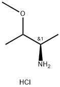 (2R)-3-Methoxybutan-2-amine hydrochloride structure