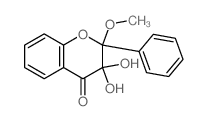 4H-1-Benzopyran-4-one,2,3-dihydro-3,3-dihydroxy-2-methoxy-2-phenyl- picture