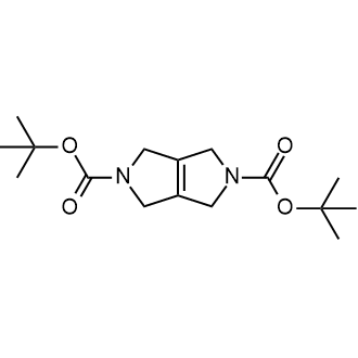 2,5-Bis(1,1-dimethylethyl) 3,6-dihydropyrrolo[3,4-c]pyrrole-2,5(1H,4H)-dicarboxylate structure