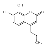 7,8-DIHYDROXY-4-PROPYLCOUMARIN Structure